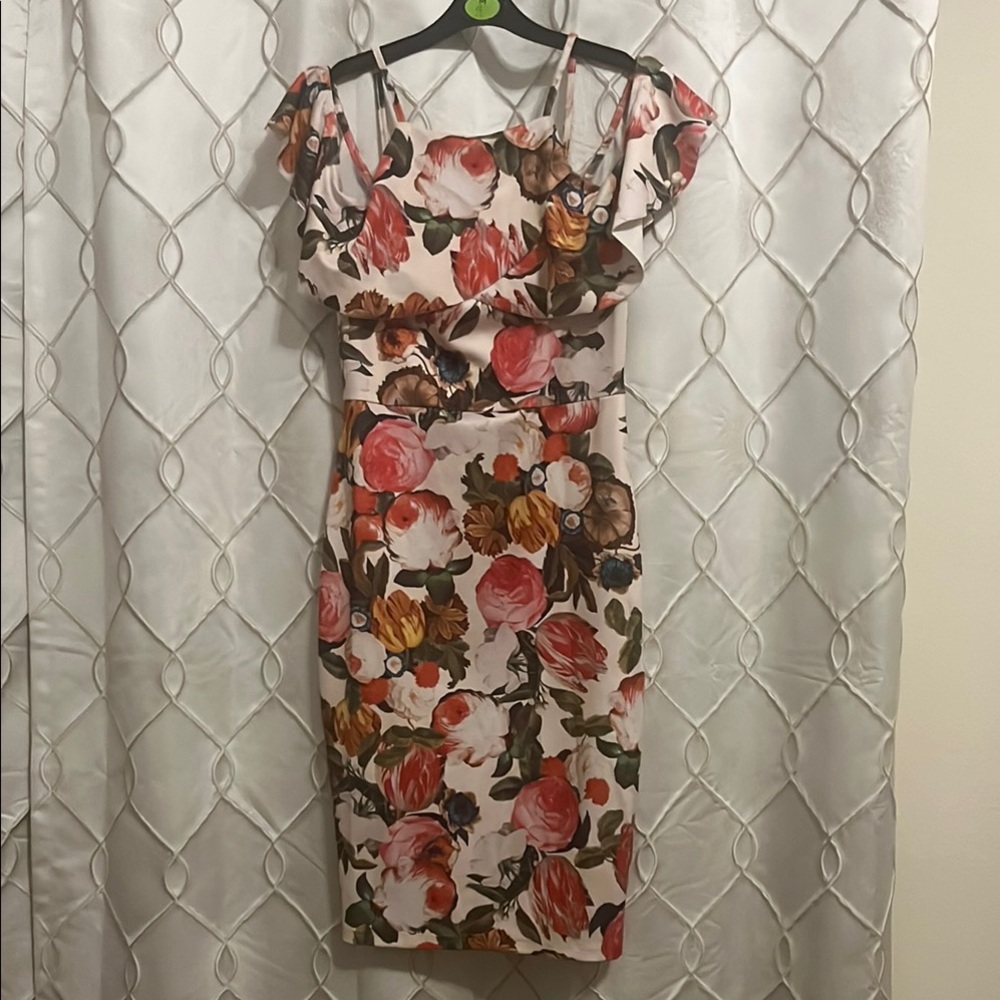 Fourteenth Place  Floral Off-Shoulder Dress